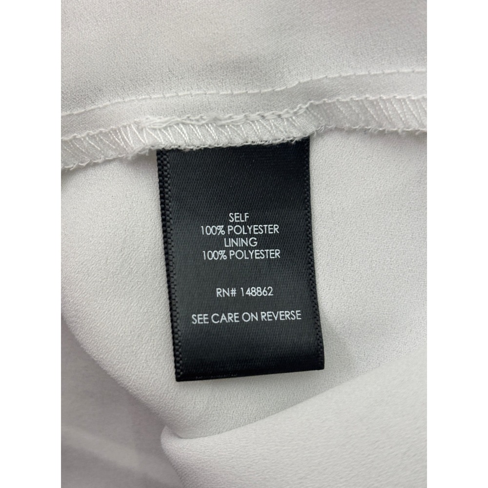 Torrid Camisole Size 1X White V-Neck Adjustable Strap Chiffon Tank Women - Picture 5 of 6